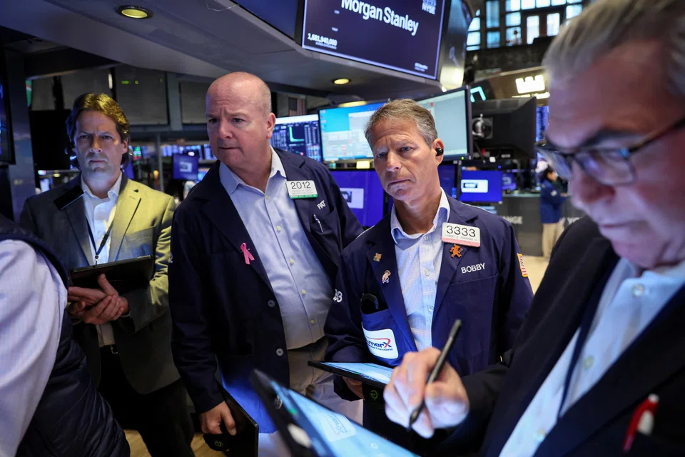 The Dow Jones Industrial Average fell 47.06 points, or 0.14 per cent, at the open to 33,828.34. 
