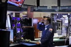 The Dow Jones Industrial Average fell 99.56 points, or 0.32 per cent, at the open to 30,722.86.