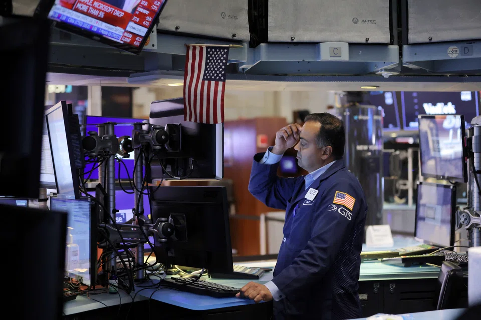 The Dow Jones Industrial Average fell 99.56 points, or 0.32 per cent, at the open to 30,722.86.