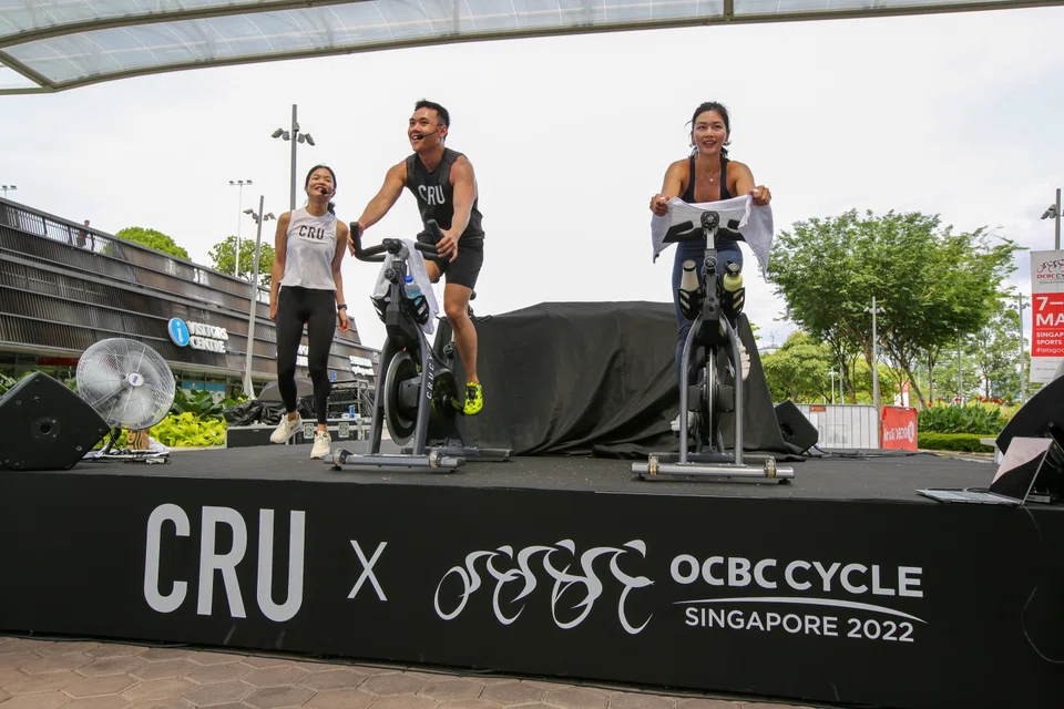 There was a good mix of women and men, and the young and not-so-young for  the classes conducted by the bubbly instructors from Cru Cycle.