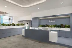 The UK-listed IWG owns the Spaces and Regus (above) brands of rented office spaces. Players in this arena are slowly recovering from pandemic lows as employers opt for permanent hybrid working models, and requiring their employees to be in the office for a stipulated number of days in a week or a month.