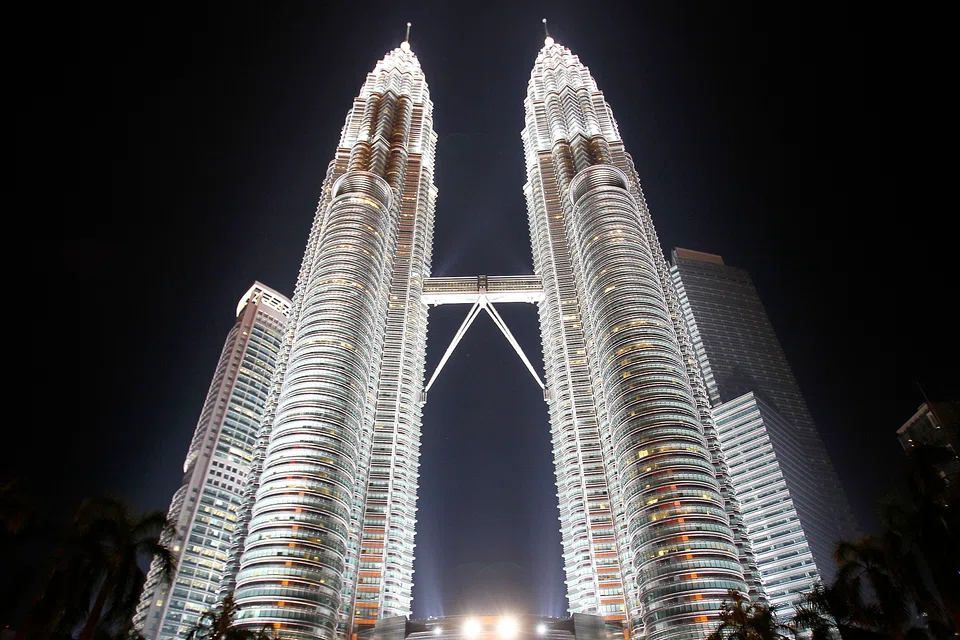 The Petronas Towers in Kuala Lumpur.