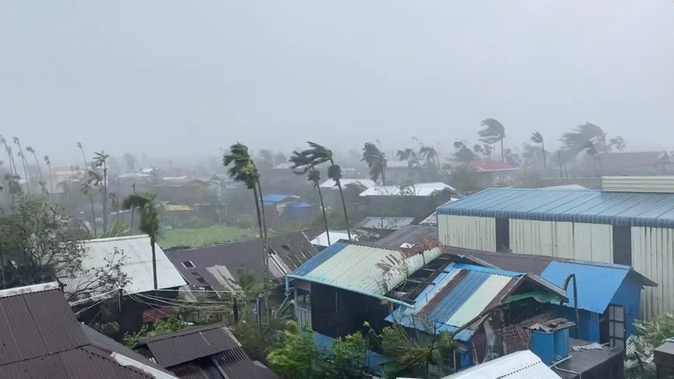 Parts of Sittwe, the capital of Myanmar’s Rakhine state, are flooded and the ground floors of several buildings are under water.