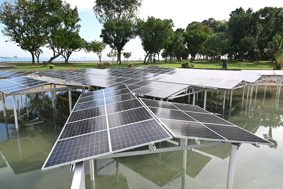 Solar panels deployed at Singapore's Kusu Island. The country is committed to accelerate its shift to low-carbon energy sources. 