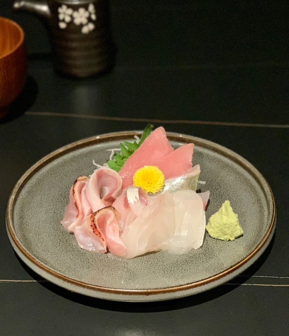 Sashimi platter at Unkai