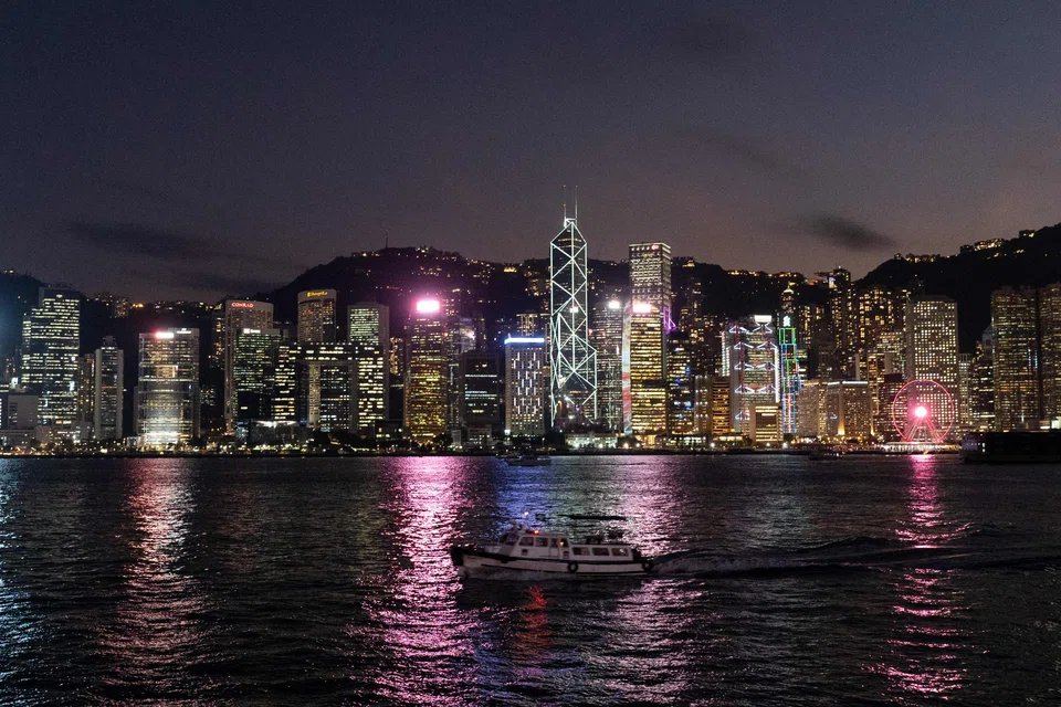 The Hong Kong skyline. The Hang Seng Index shed 0.13 per cent on Monday (Jul 4). 