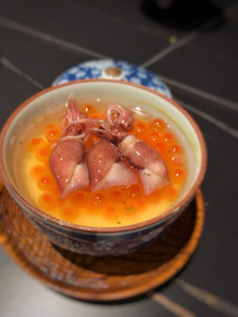 Chawanmushi with firefly squid