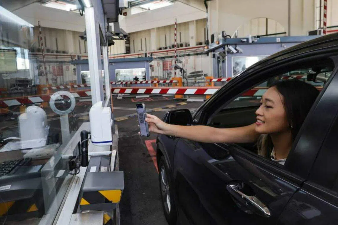 Singapore residents can use Singpass or scan the machine-readable zone at the bottom of their passport biodata page. 