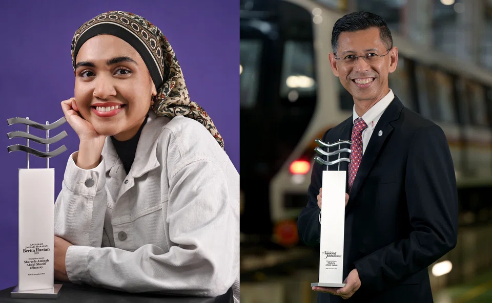 Shazza (left) and Shahrin Abdol Salam have been honoured as outstanding individuals in the Malay/Muslim community..