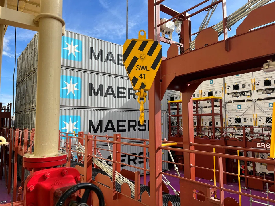 Maersk says its net profit reached US$3.8 billion last year, slightly more than forecast by analysts but down sharply from the US$29.2 billion logged in 2022.