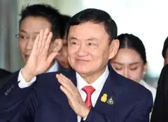 A file photo of Thaksin Shinawatra. Twice elected premier and ousted in a 2006 military coup, Thaksin went to the Bangkok City Pillar Shrine ahead of a trip to Chiang Mai in the kingdom’s north later in the day.