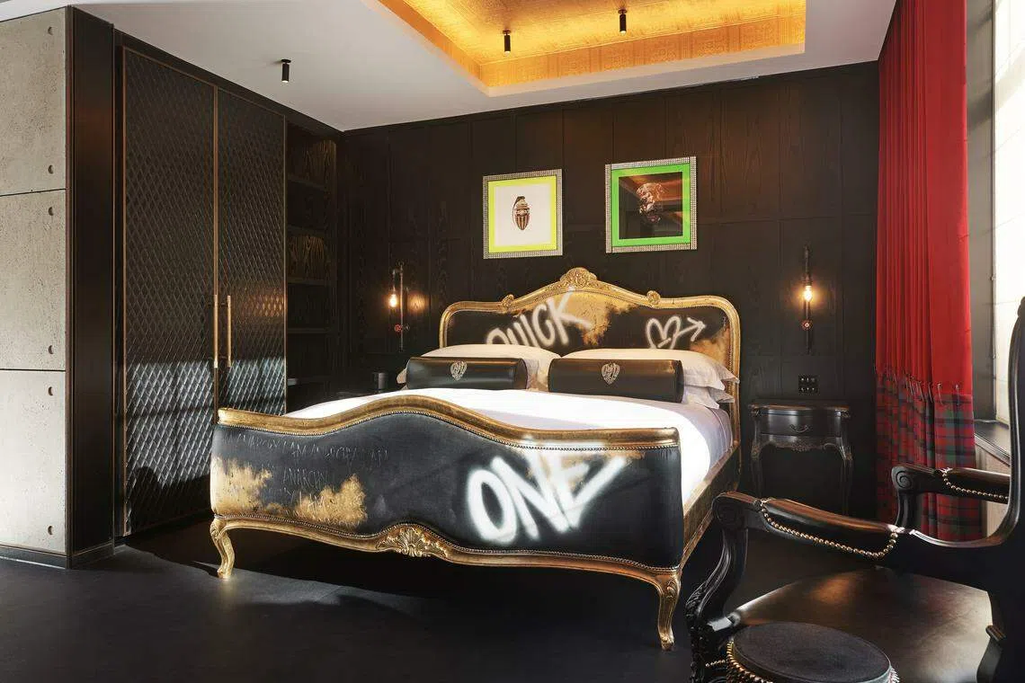 Instead of being assigned a room number, you’re shown to accommodations that are given cheeky names like A Quick One.