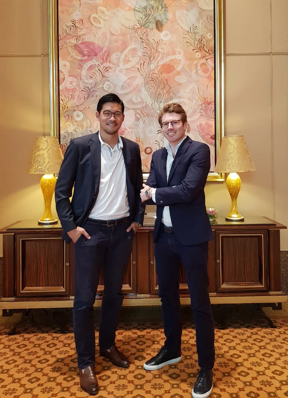 Helicap co-founders David Wang (left) and Quentin Vanoekel. 