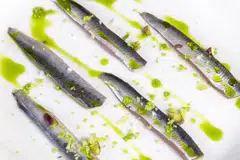 Anchovies at Table by Bruno Verjus, the No 10 ranked restaurant.
