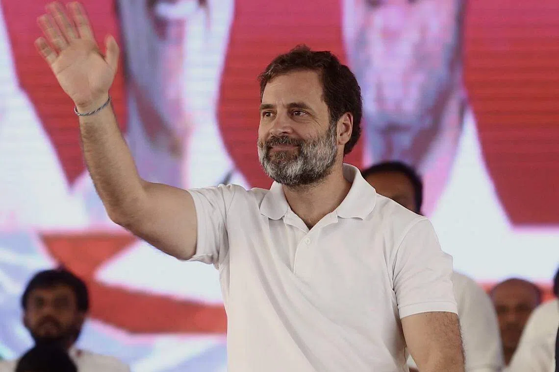 The court ruled that Gandhi failed to show that his disqualification from parliament and the bar on him contesting the election next year will cause him “irreversible and irrevocable damage."