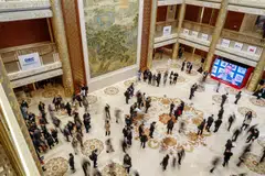 Ding has noted at the China Development Forum in Beijing (pictured) that opening to the outside world is a national policy.