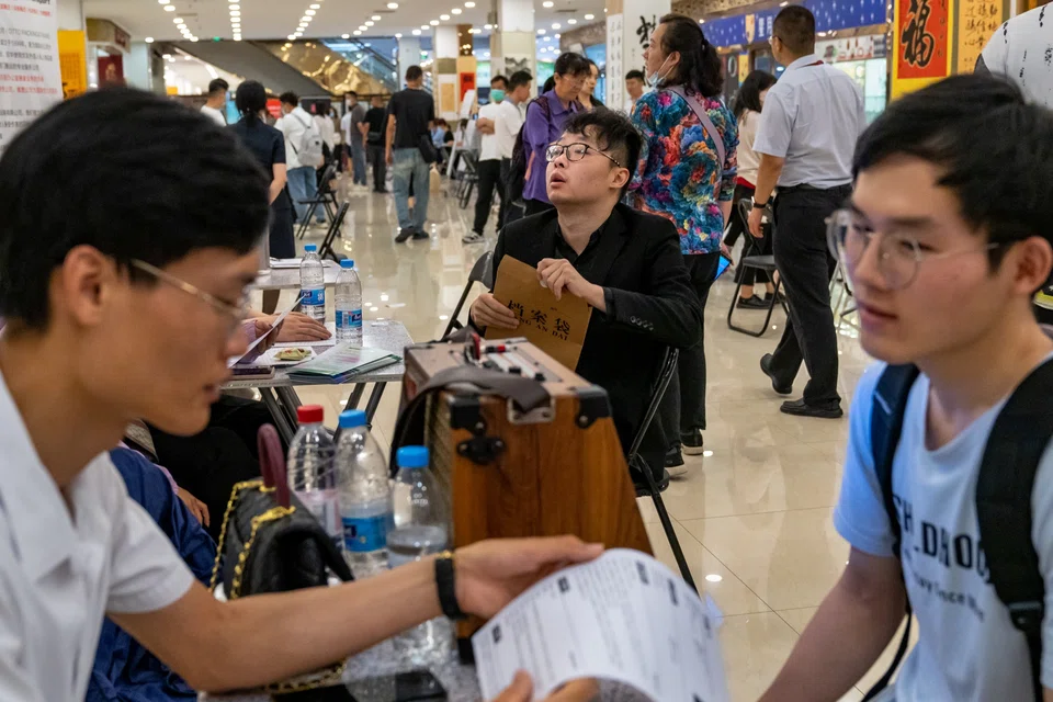 Average salaries offered by companies to new hires in 38 key Chinese cities fall 1.3 per cent to 10,420 yuan (S$1,938) in the fourth quarter of 2023 from a year ago.