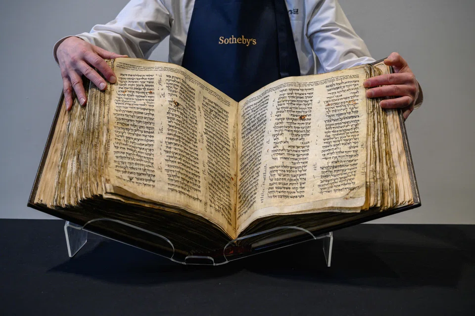 The Codex Sassoon is more than 1,000 years old and is one of only two codices containing all 24 books of the Hebrew Bible to have survived into the modern era.