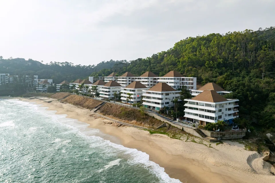 Sea Ranch located in a remote part of Lantau Island, with no direct transport links to Hong Kong Island, shops or medical facilities, and a reputation for being a ghost town fringed by jungle.