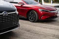 BYD is staking a claim to the mid-market where the Japanese companies operate, with a line up of electric models such as the crossover SUV Song PLUS, starting from 140,000 yuan.