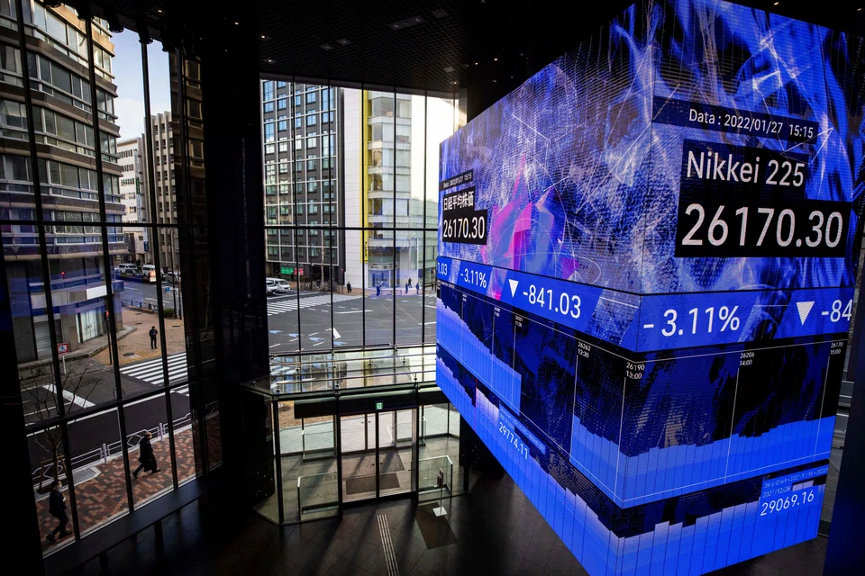 Japan’s Nikkei clung to gains of 0.6 per cent, having lost 2.1 per cent last week even as a weak yen offered some support to exporters.