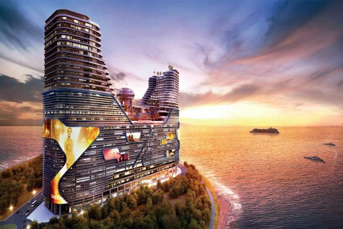 An artist's impression of Hatten Land's Harbour City project in Malaysia. The notice and letter announced on Thursday are the latest in a series of financial troubles for the real estate developer.