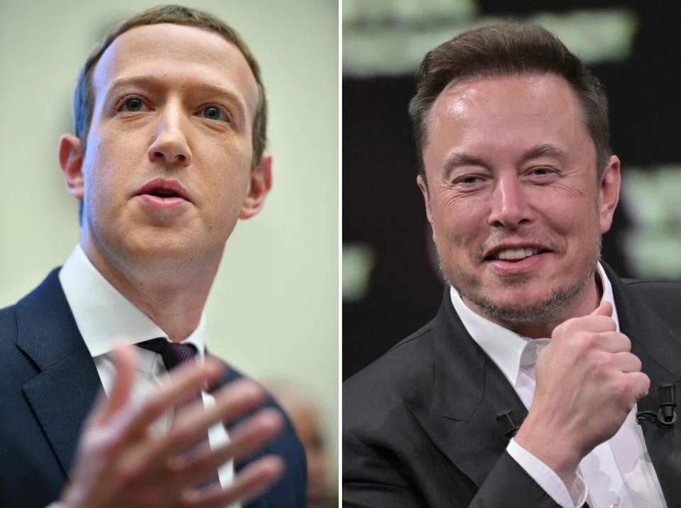Tech titans Mark Zuckerberg (left) and Elon Musk have baited each other for years with opposing views on everything from politics to artificial intelligence.