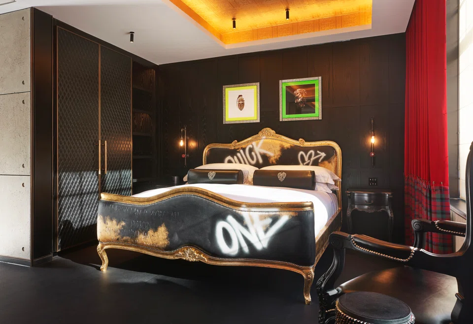 Instead of being assigned a room number, you’re shown to accommodations that are given cheeky names like A Quick One.