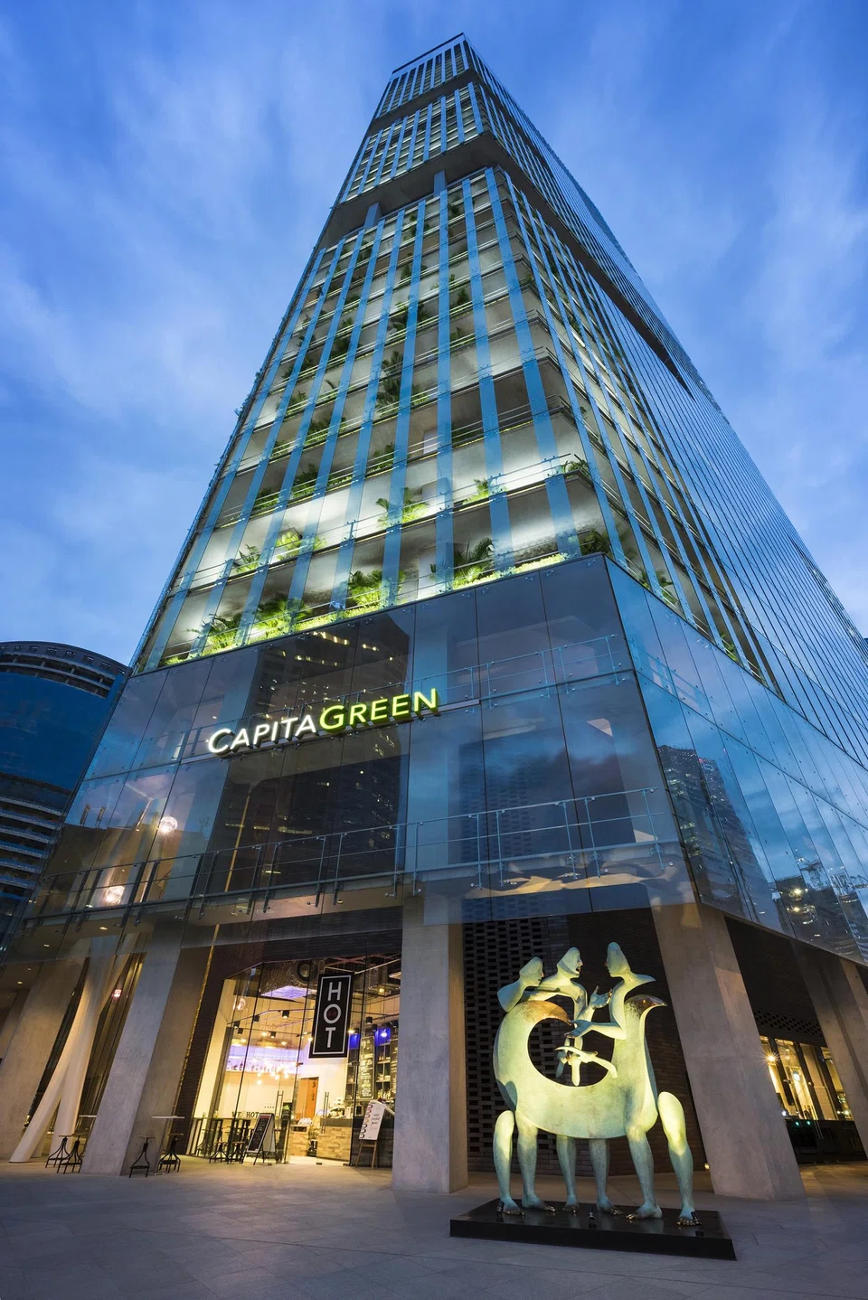 According to CapitaLand Integrated Commercial Trust's website, Twitter is one of CapitaGreen's top three tenants by gross rental income.