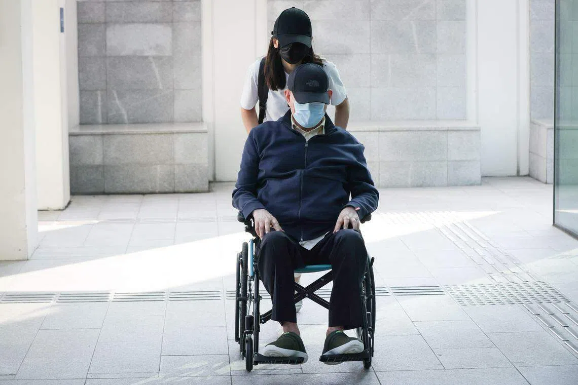 Singapore's fallen oil legend Lim Oon Kuin or OK Lim, as he is better known, arrives in the State Courts on Apr 11.