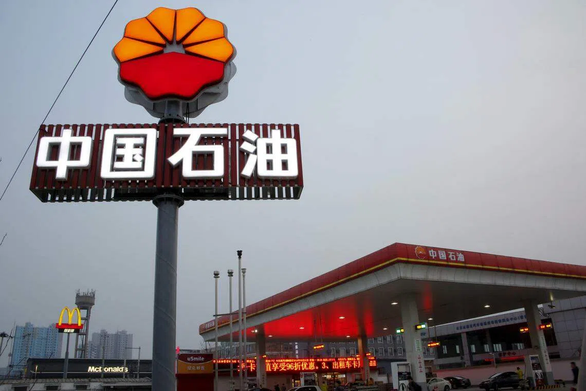 PetroChina’s net profit amounted to 161.1 billion yuan (S$30.1 billion) in 2023, versus 148.7 billion in 2022, while revenue fell 7.0 per cent to 3,239 billion yuan.