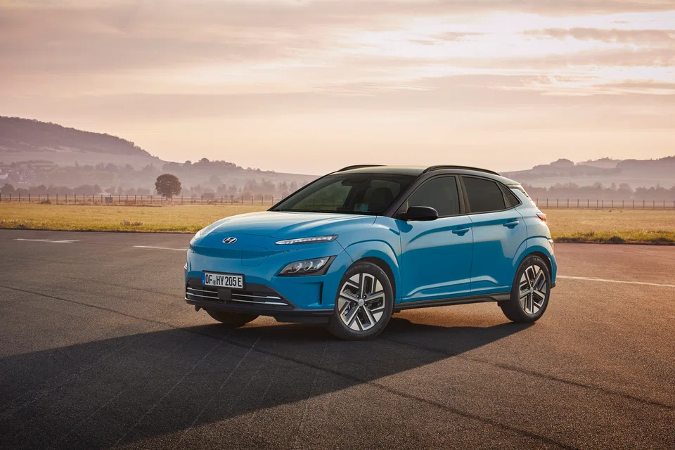 The Hyundai Kona electric. Hyundai has said it will roll out 17 EV models by 2030, including six for its luxury Genesis brand.