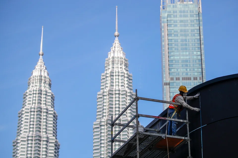 The Petronas Twin Towers in Kuala Lumpur, Malaysia.