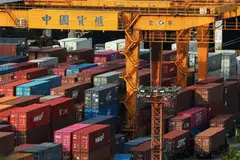 Overseas orders to Taiwanese companies shrink 17.6 per cent last month from a year earlier to US$45.7 billion, says the Ministry of Economic Affairs.