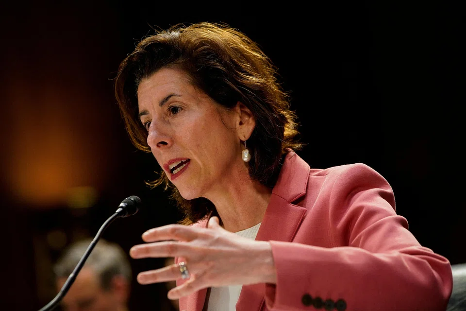 US Commerce Secretary Gina Raimondo is in Shanghai on Wednesday for the last day of meetings before returning to the United States.