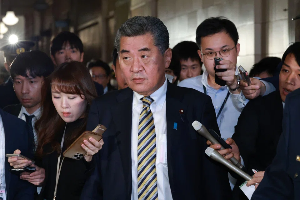 Kenji Kanda, state minister of finance in charge of government bonds and monetary policy, says he had resigned because he did not want the issue to disrupt debate in Parliament.