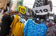 The Bank of England estimates that Britain’s economy will shrink 0.1 per cent in the third quarter.