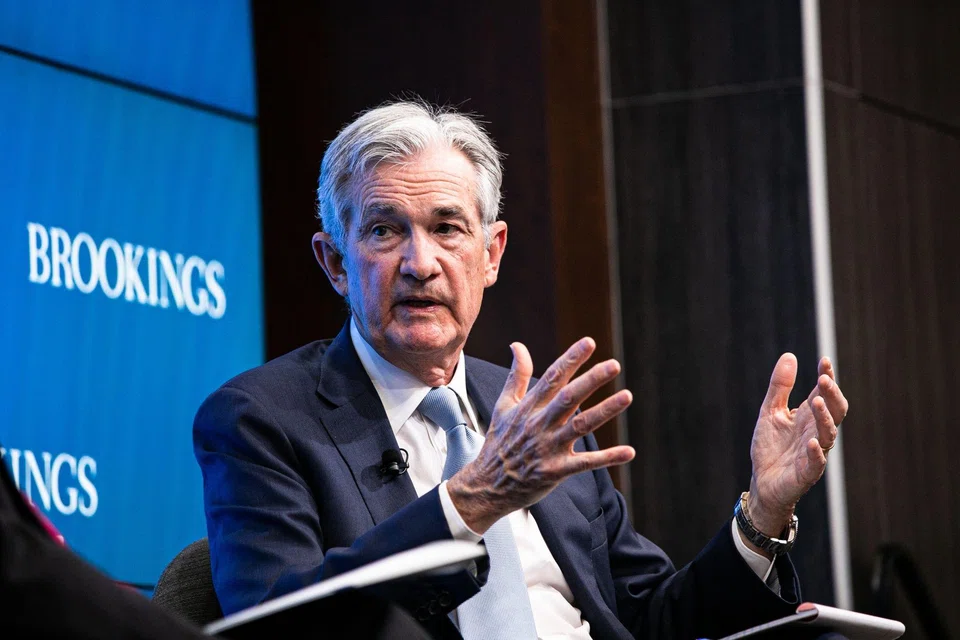 Jerome Powell, chairman of the US Federal Reserve, speaks at the Brookings Institution in Washington, DC, US, on Nov 30, 2022. Powell signaled policymakers will downshift from their rapid pace of tightening as soon as next month's meeting while stressing that the central bank's inflation fight is far from over.