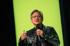 Jensen Huang, co-founder and chief executive officer of Nvidia, during the Nvidia GPU Technology Conference (GTC) in San Jose, California, March 19, 2024. 
