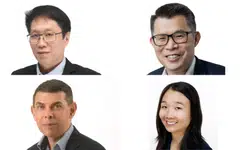 Clockwise from top left: Wong Wei Kong, Jaime Ho, Chen Huifen and Warren Fernandez.