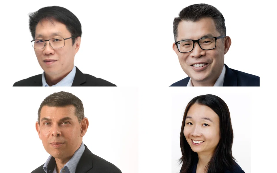 Clockwise from top left: Wong Wei Kong, Jaime Ho, Chen Huifen and Warren Fernandez.