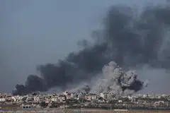 Lawmakers voted 57-50 to approve the spending package of 584 billion shekels to fund Israel’s war against Hamas.