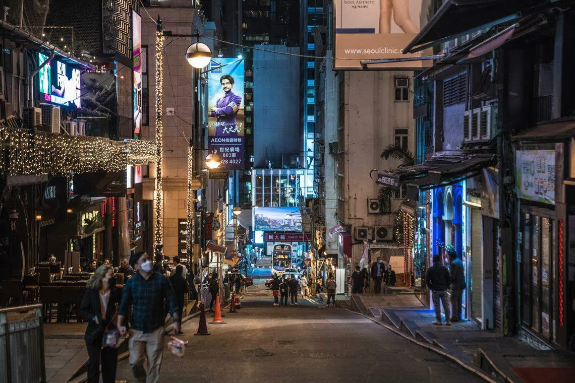 Hong Kong's best-known retail and nightlife districts are a shadow of their former selves.