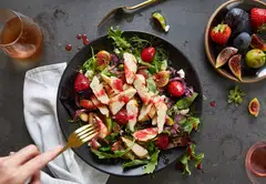 Above: A salad with "chicken" chunks made from cells grown via cell-culture technology. Startups in the alt-protein segment face the challenge of achieving price parity, as the cost of producing such proteins exceeds that of traditional meat products.