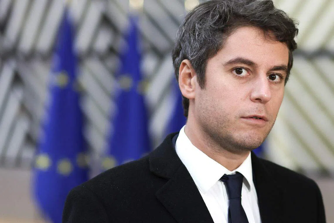 Gabriel Attal, currently education minister, becomes the first openly gay head of government in France and the youngest to hold the post in modern history.