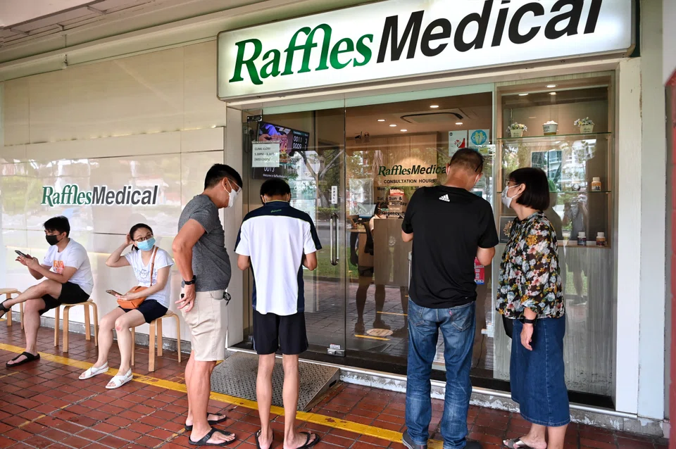 Raffles Medical Group, which has a network of 42 family-health clinics in Singapore (above, the Bishan clinic),  said the partnership would enable the group to further diversify its hospital operations beyond Singapore and China as part of its long-term strategy.