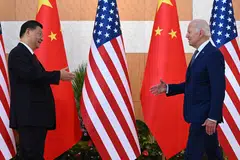 US President Joe Biden held his first meeting as president with Xi Jinping in November 2022 in Bali where they agreed to work to manage high tensions between the world’s two largest economies.