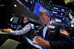The Dow Jones Industrial Average falls 30.29 points, or 0.09 per cent, at the open to 34,611.68.