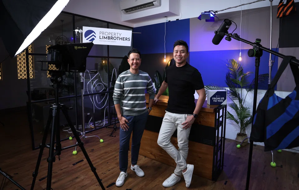 Adrian Lim (left), PropertyLimBrothers' head of sales and co-founder, and Melvin Lim, CEO and co-founder, love to innovate on a daily basis. 