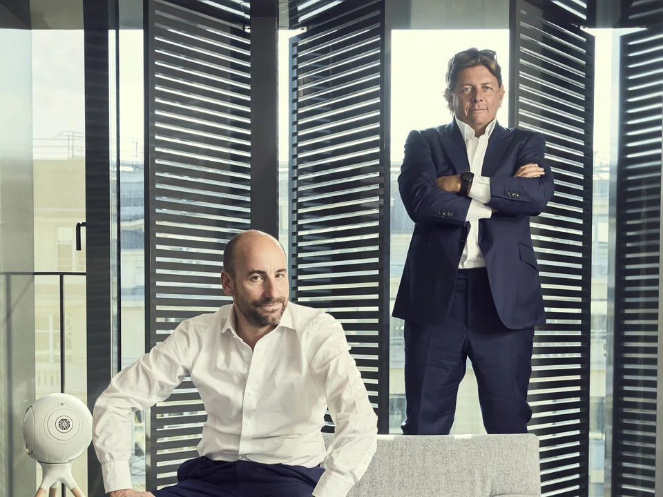 Antoine Flamarion (left) and Mathieu Chabran, co-founders of Tikehau Capital, hope to be among the early movers in Asia's private credit space.